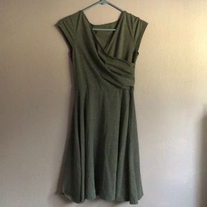 Form fitting at the waist dress.